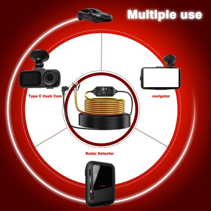 ABS Car Recording Device Charging Cable Including Regulator Mechanism gallery
