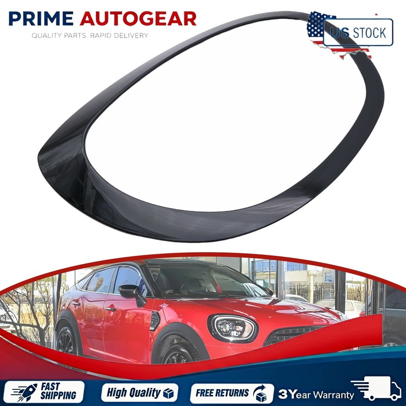 NEW Black Right Headlight Bezel Fit for 17-24 Mini Cooper Countryman Right Side gallery