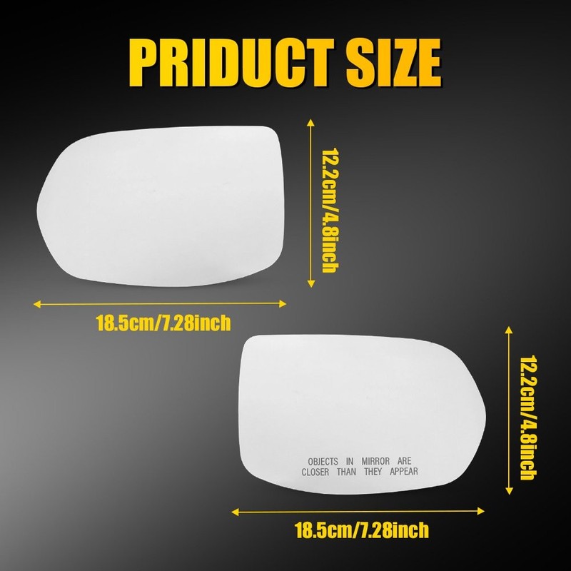 LH or RH Wing Mirror Glass Heated Fits For Honda 2016-2022 HR-V/2012-2016 CR-V gallery