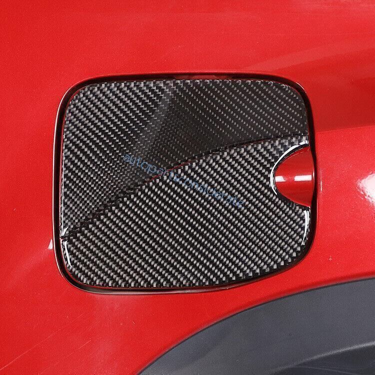 For Toyota Tacoma 2016-2023 Side Door Fuel Oil Tank Cap Cover Real Carbon Fiber gallery