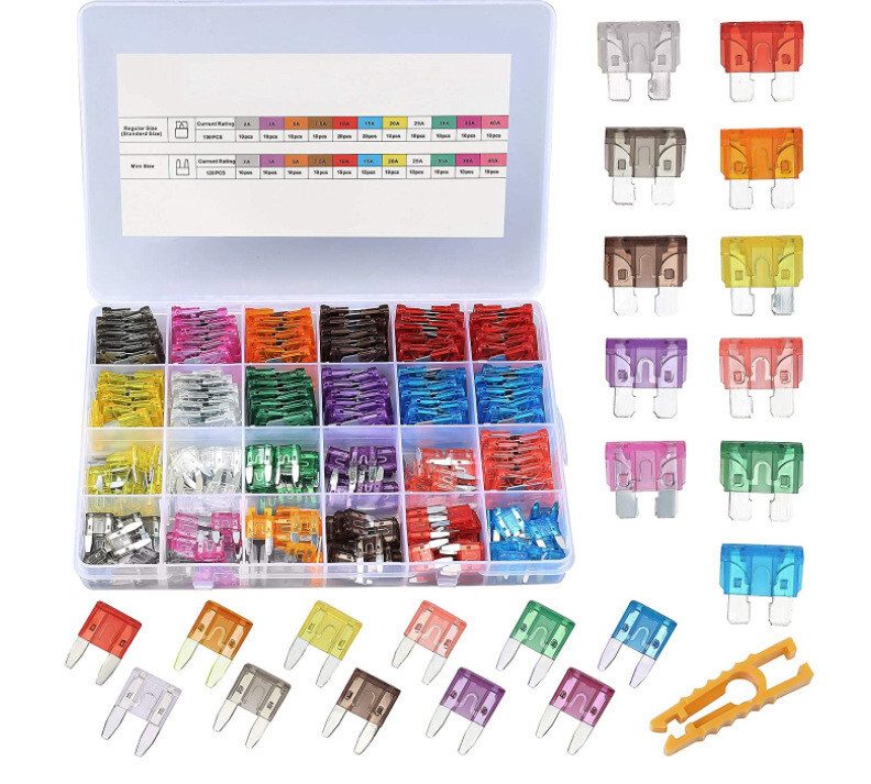 250X Mini Standard Blade Fuse Assortment Auto Car Motorcycle RV Truck Fuses Kit gallery