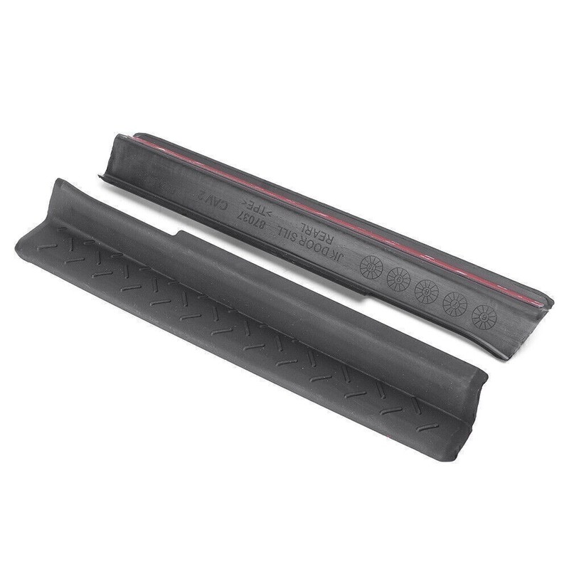 4PCS Door Sill Protector Scuff Plate Entry Guards Fit Jeep Wrangler JK 2007-2017 gallery