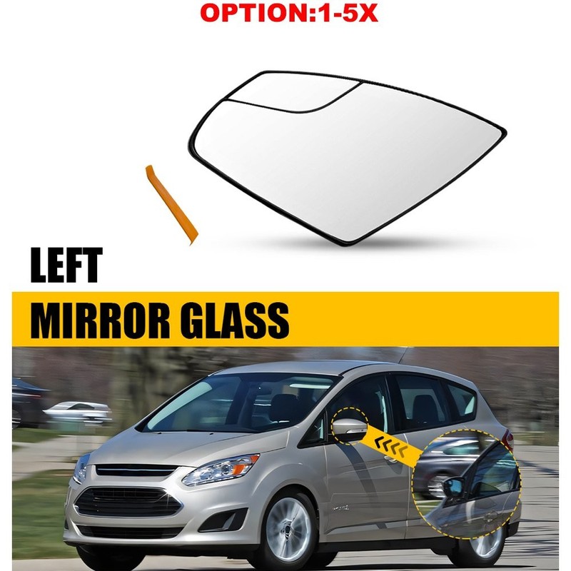 No heated Driver Side Door Wing Mirror Glass Fit For 2013-2018 Ford C-Max 1-5x