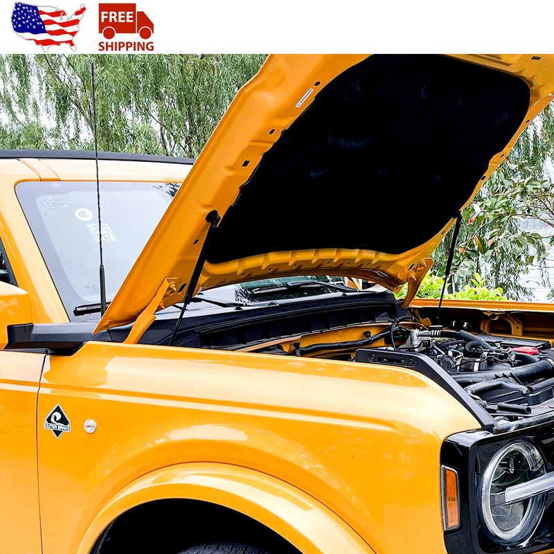 2PCS Front Hood Lift Supports Shocks Accessories For Ford Bronco 2021+ 2/4Door gallery