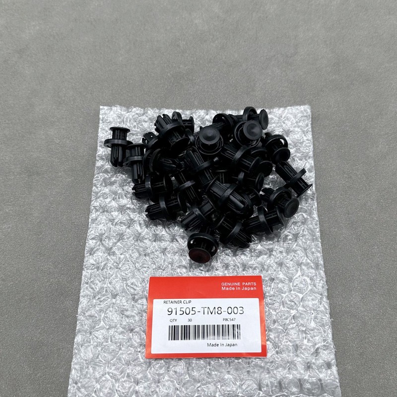 OEM! 30PCS OEM FOR HONDA BUMPER / UNDER COVER RETAINER CLIP 91505-TM8-003 gallery