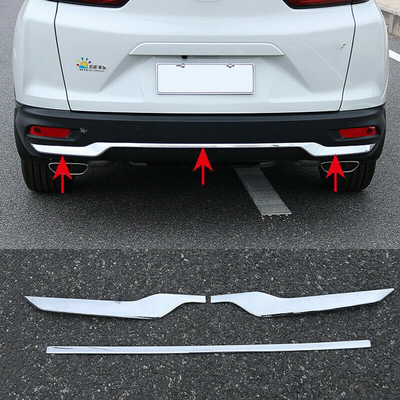For Honda CRV CR-V 2020-2021 ABS Chrome Rear bumper lip trim cover Molding Strip