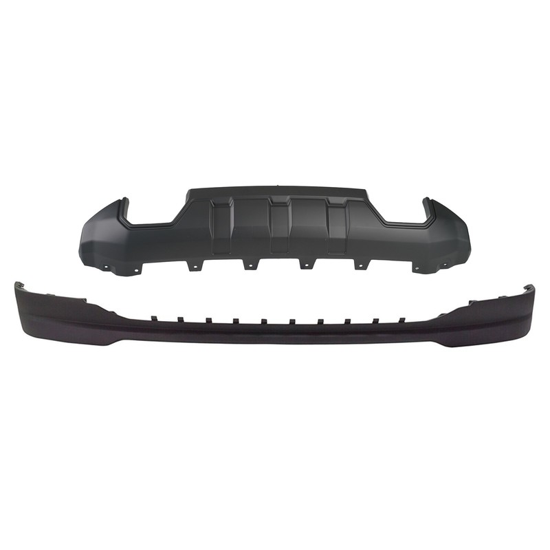 2016-2018 GMC Sierra 1500 Front Bumper Skid Plate & Deflector Molding Trim Black gallery