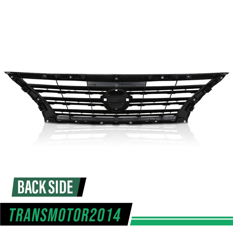 New Grille Fit For 2013-2015 Nissan Sentra Chrome Shell W/ Black Insert Plastic gallery