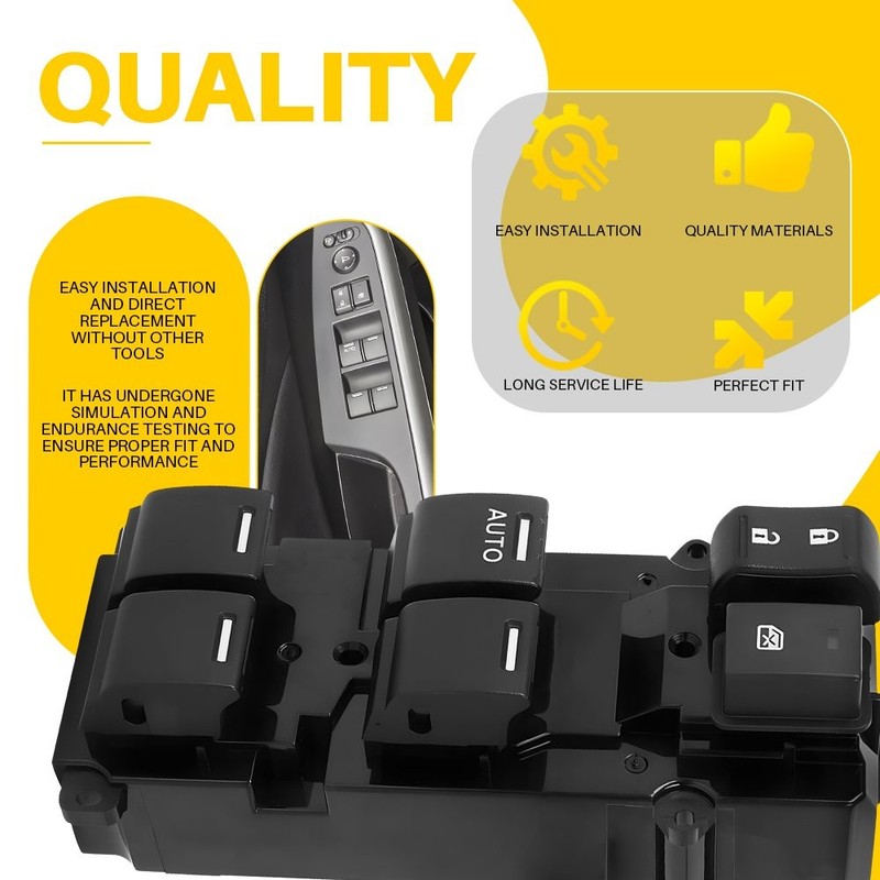 LH Driver Master Power Window Control Switch Fits Honda CRV 2011 2012 2013 1-10x gallery