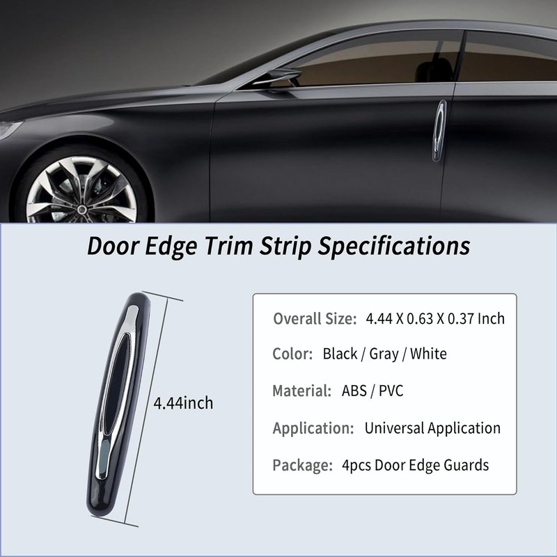 Dolphin Streamline Design 4PCS Car Edge Guards - Anti-Scratch for All Vehicles gallery