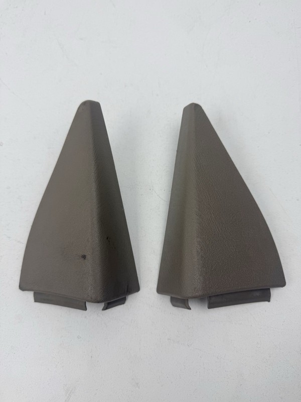 1995-1999 Chevy Silverado Tahoe Sierra Side Mirror Trim Set Beige OEM 15996268