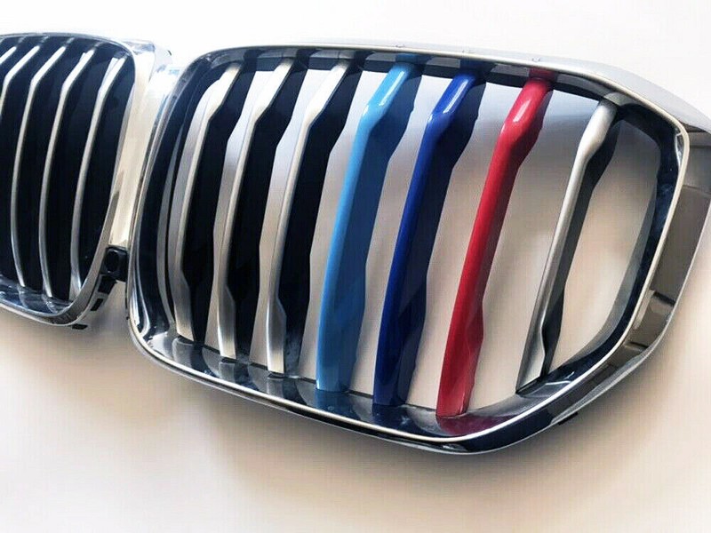 Front Grille Grill Cover Strips Clip Trim For BMW X6 F16 Accessories 2017-2018+ gallery