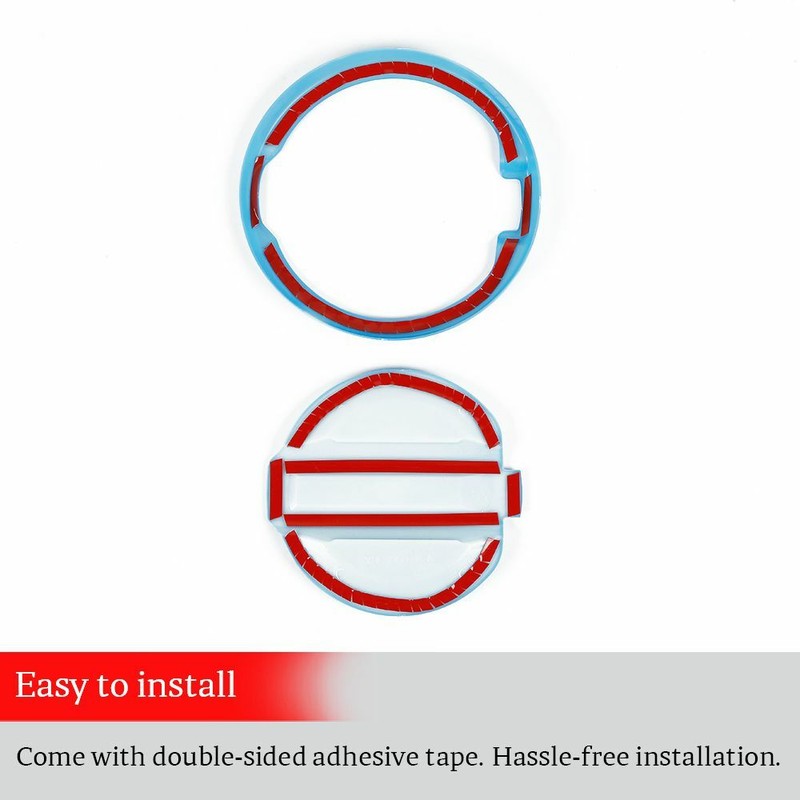 Car Filler Door Fuel Tank Gas Cap Cover Trim Decor For Jeep Wrangler JL 18+ Blue gallery