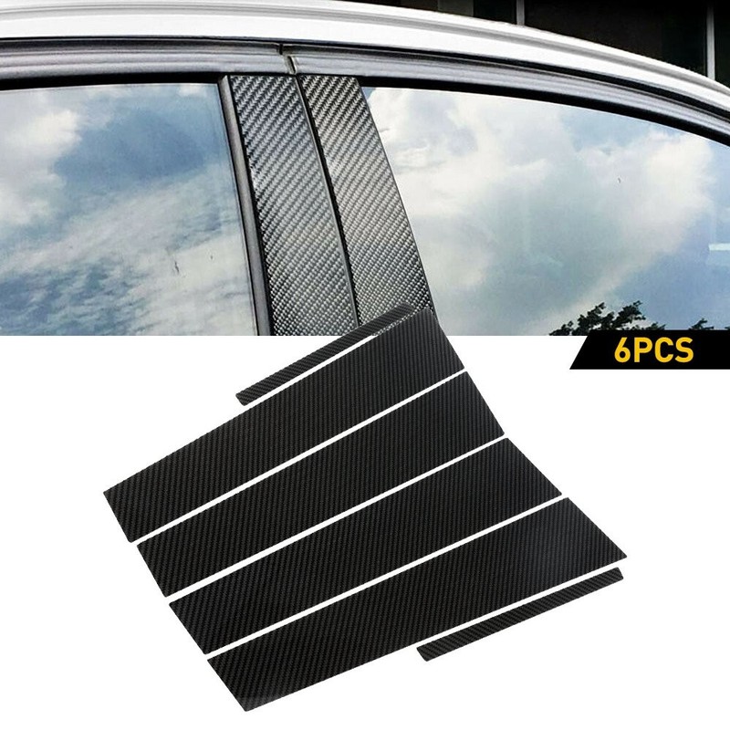 Cover Decal Door Pillar Posts Door Trim Carbon Fiber For Dodge Charger 2011-2021