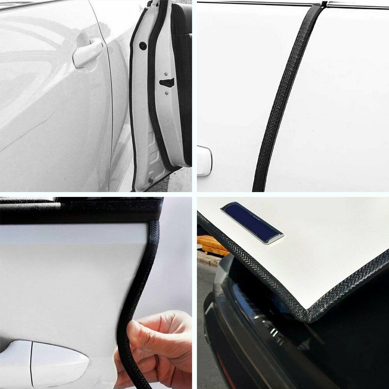 Rubber Clips Seal Strip Easy to Cut No Adhesive Fit for Most Vehicles U-Shape gallery
