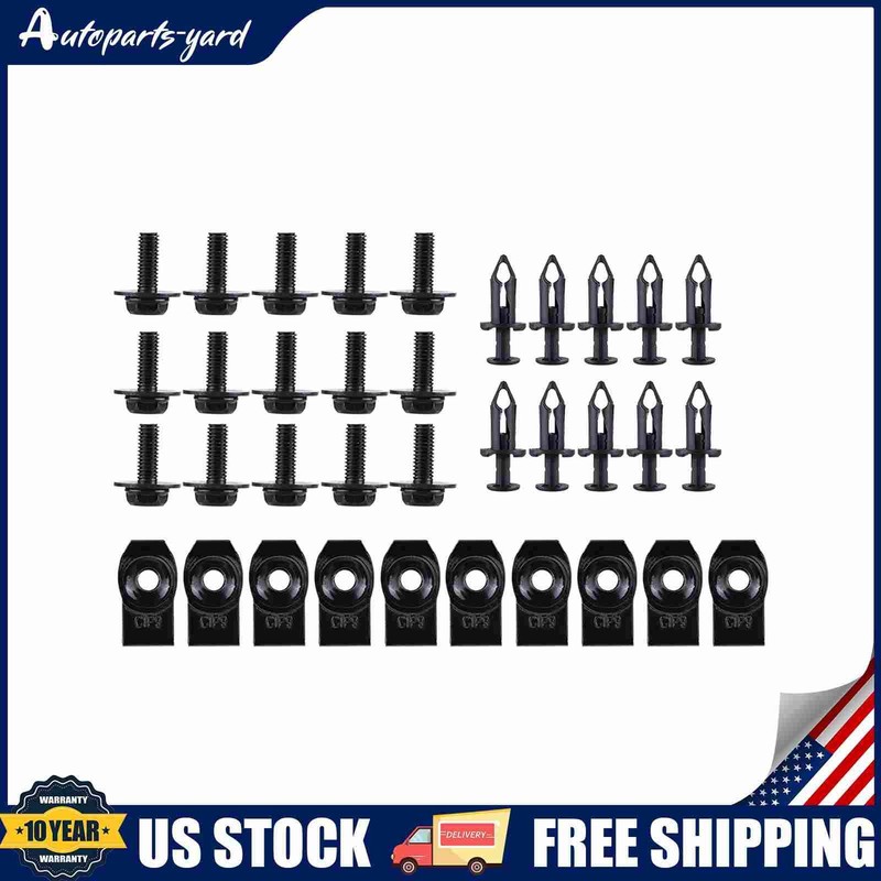 35Pcs Fastener Clip Fit For Honda And Most Of Car Models US Stock gallery