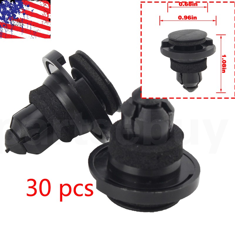 30pcs Fit Subaru 909140055 Nylon Rocker Moulding Retainer Clip Impreza gallery
