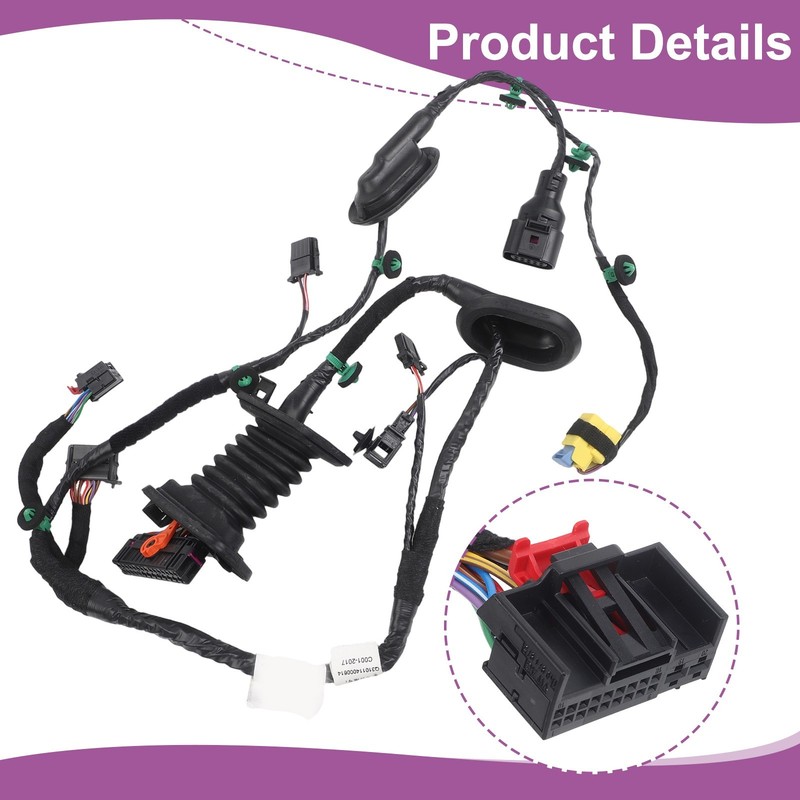 Front Left Wiring Harness for Jetta For Golf MK5 Model Years 2006 to 2010 gallery