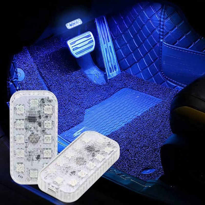 1x Multicolor LED Light Car Atmosphere Ambient Light Bright Lamp Accessories