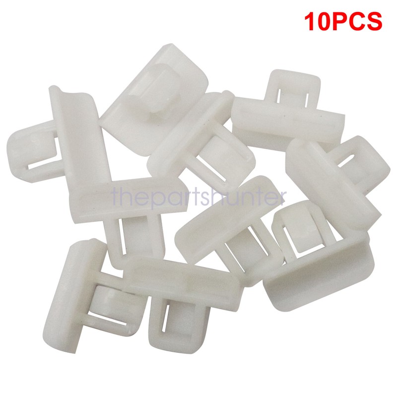 White Fits For 2016-2022 Chevrolet Malibu Bumper Molding Clips 10pc 11547341 gallery