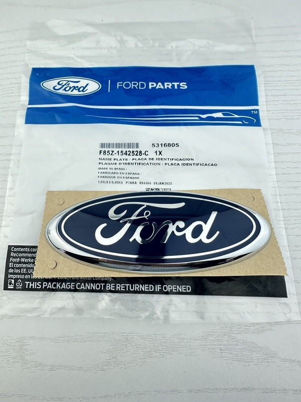 E-150 E-250 E-350 F-250 F-350 Excursion Ford Oval Blue Tailgate EMBLEM new OEM