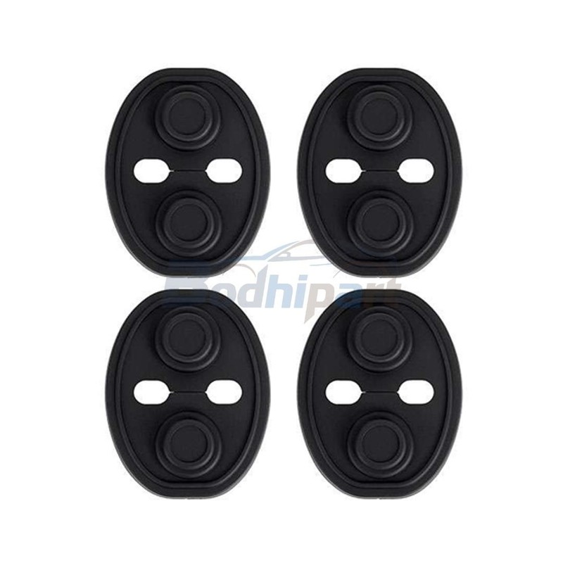 4 Silicone Car Auto Door Lock Cover Door Latch Protection Black and White