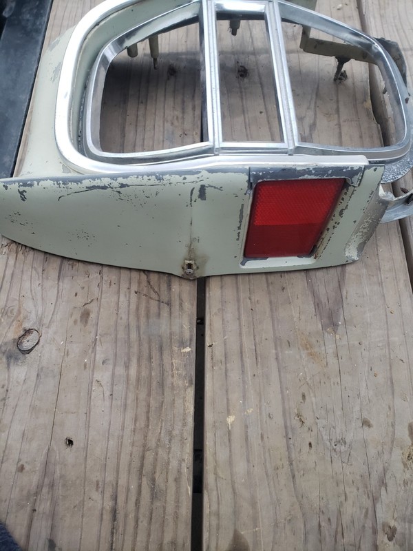 1968 Ford Galaxie 500 Left Rear Quarter Panel Extention Tailight Bezel OEM... gallery
