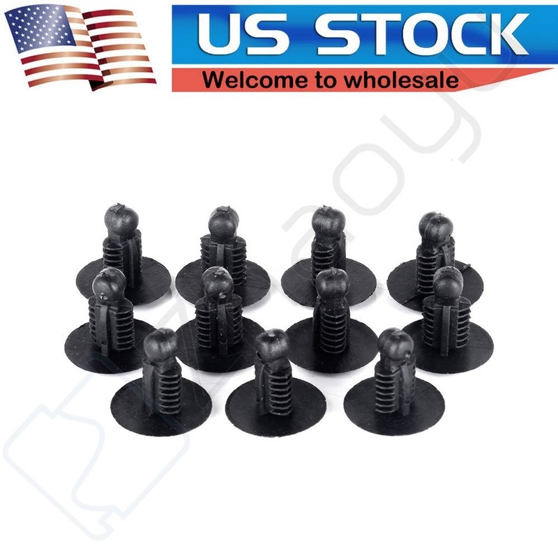 30Pcs Clip Bumper 9mm×7.3mm Rivets Fastener Retainer For auto Car