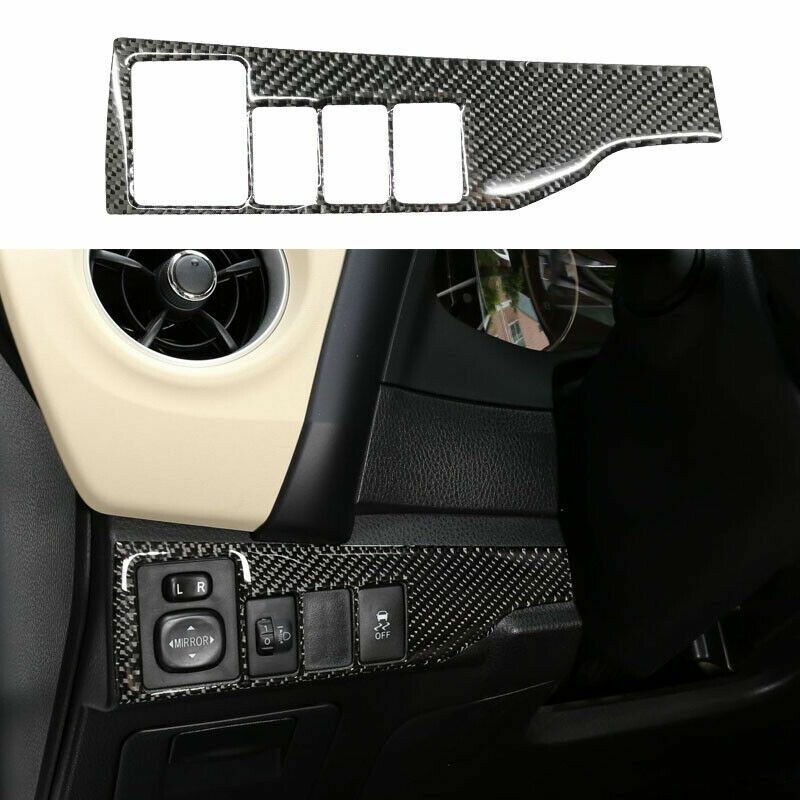 13Pcs Carbon Fiber Full Interior Trim Direct Cover For Toyota Corolla 2014-2018 gallery