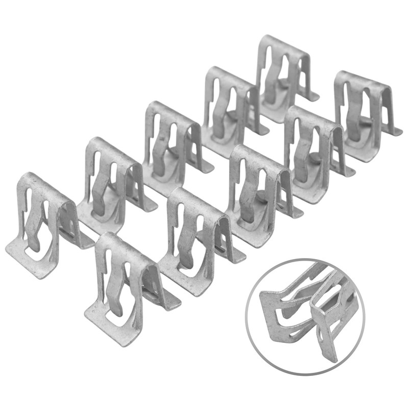 10pcs Metal Retainer Clip Console Dashboard Fixed Buckle Car Interior