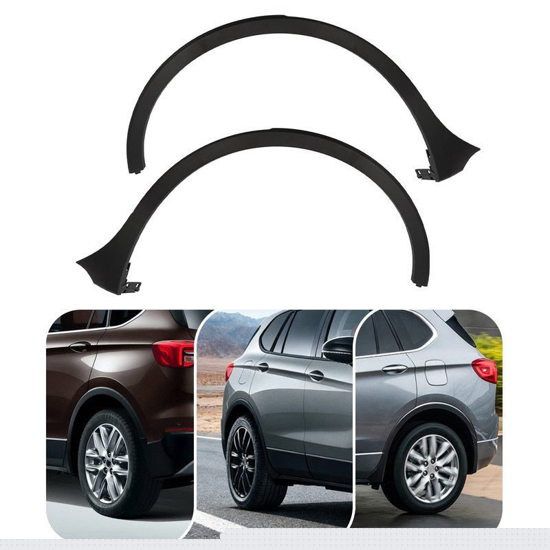 for 2016 2017-2020 Buick Envision Rear Left +Right Side Wheel Trim Molding Pair