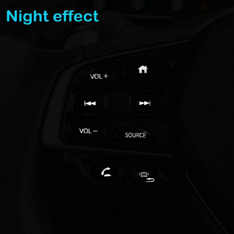 13pcs Black Steering Wheel Button Frame Trim For Honda Accord 10Th 2018-2021 gallery