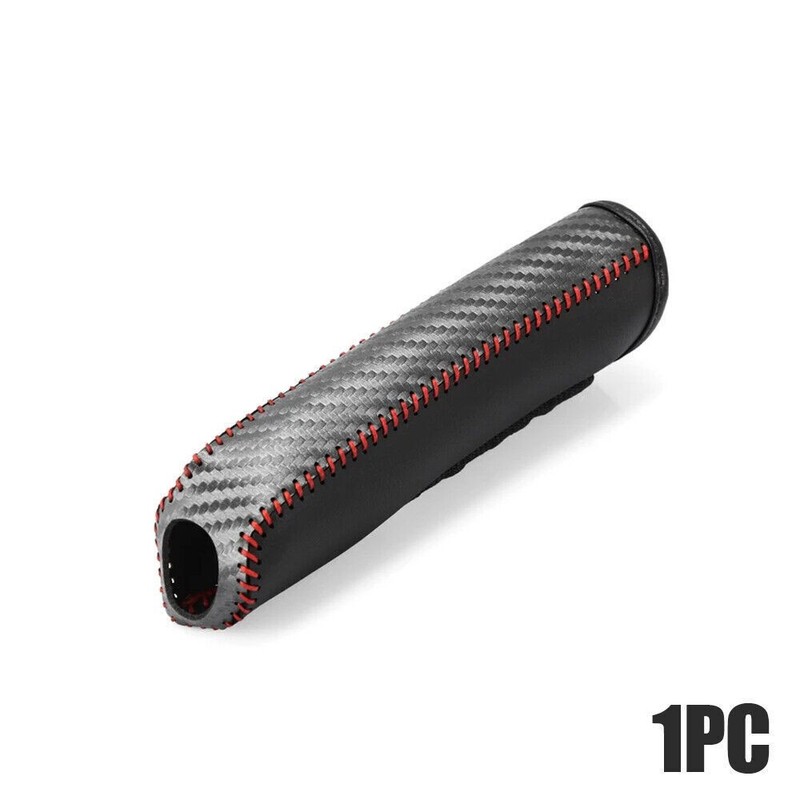Leather Car Hand Brake Sleeve Cover Anti-Skid Parking Brake Cover Universal