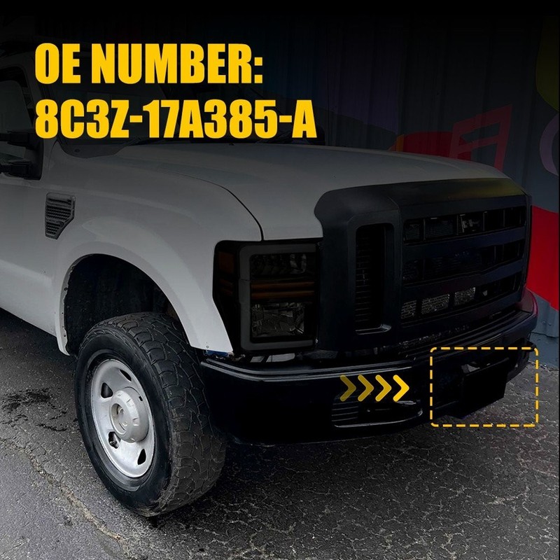 For 2008-2010 F250 Ford F350 Super Duty License Front Plate Frame Bracket Holder gallery