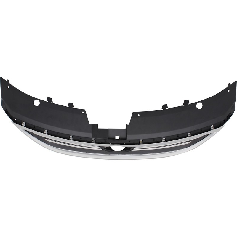 Grille For 2009-2012 Volkswagen CC 09-10 PassatCC Black Shell/Insert Sensor Hole gallery