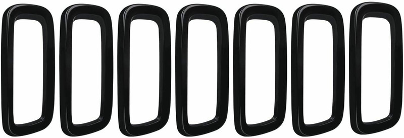 Front Grille Inserts Cover Trim For Jeep Renegade 2015-18 Accessories 7PCS Black gallery