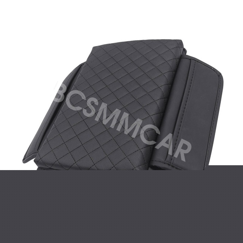 Leather Car Armrest Pad Center Console Control Box Cover Arm Elbow Rest Cushion gallery