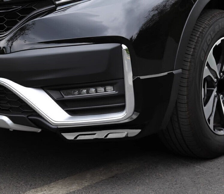 For Honda CRV CR-V 2020-2022 Glossy Black Front Bumper Side Spoiler Apron Guard gallery