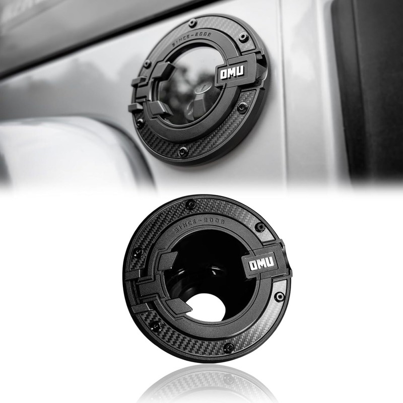 Metal Space Capsule Fuel Door Gas Tank Cap Cover For 2018-2024 Jeep Wrangler JL