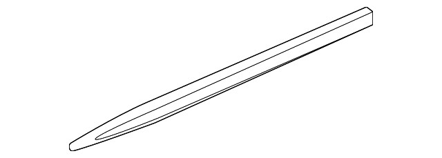 Genuine GM Bright Chrome Passenger Side Front Side Door Molding 20902218 gallery