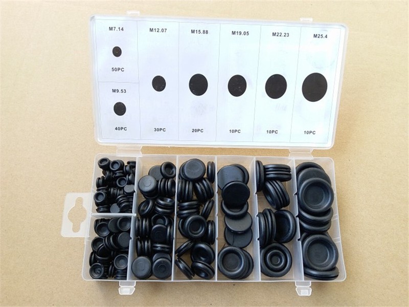 170Pcs Grommet Firewall Hole Plug Set Electrical Wire Gasket Car Kit Rubber gallery