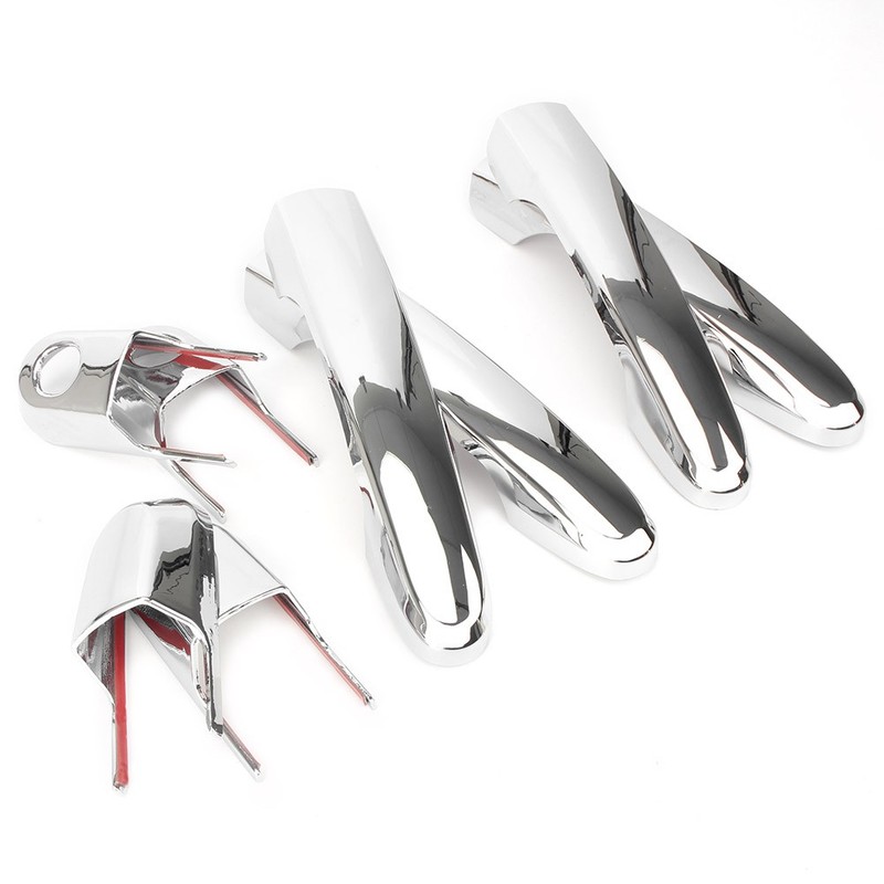 Door Handle Cover Trims Protect Chrome Fit Hyundai Accent 2006-2010 2007 Car ABS gallery