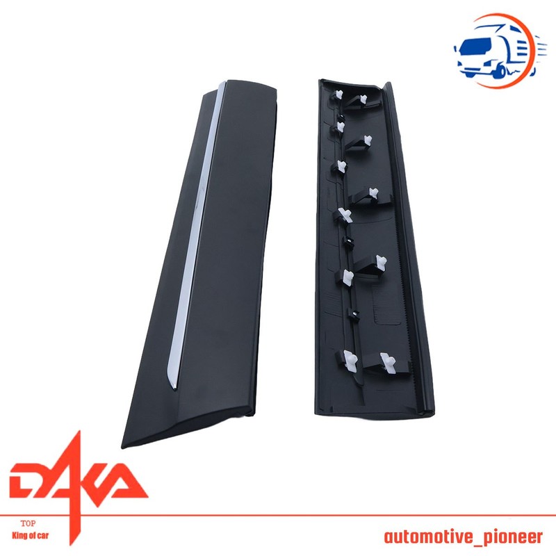 Front Lower Door Molding Trim W/Chrome Molding 2Pcs For 2019-2022 Honda Pilot gallery