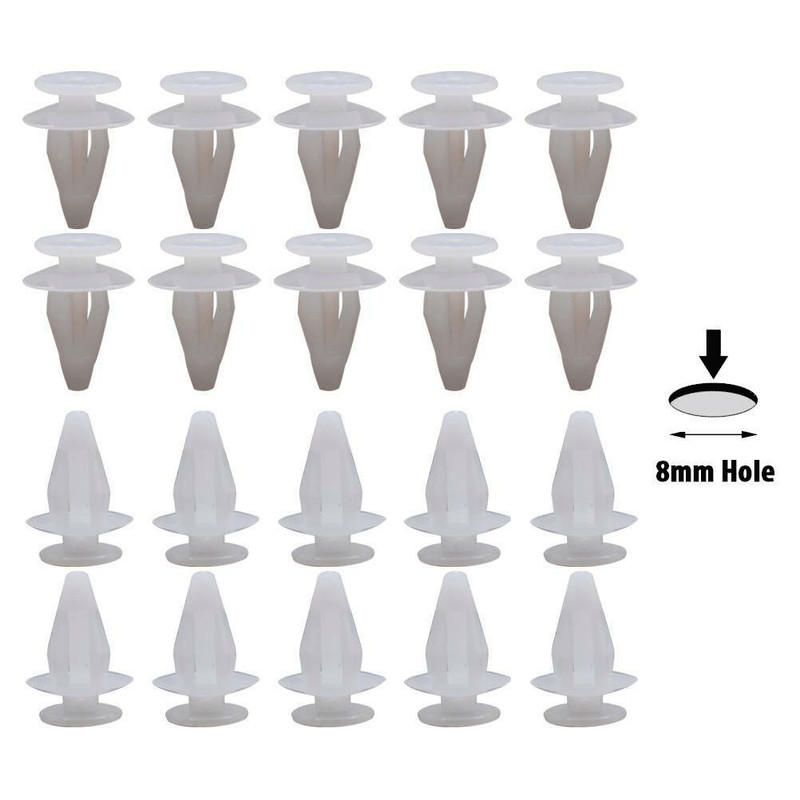 100x For TOYOTA & LEXUS Trim Panel Clips Bumper Fender Push Pin Rivet 7 8 9mm gallery