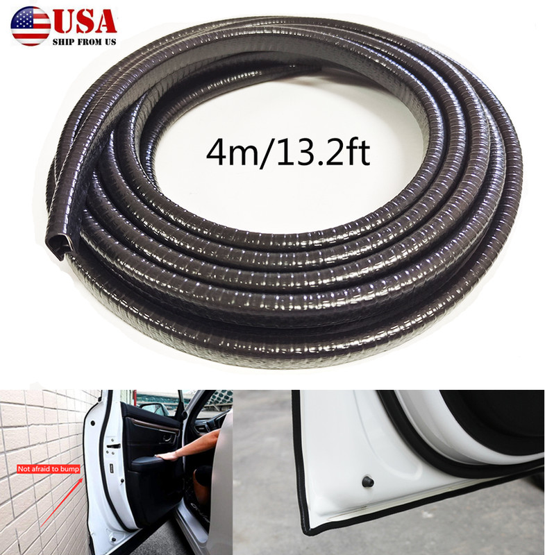 4m U Shape Car Door Trim Edge Moulding Rubber Weatherstrip Seal Strip Protector