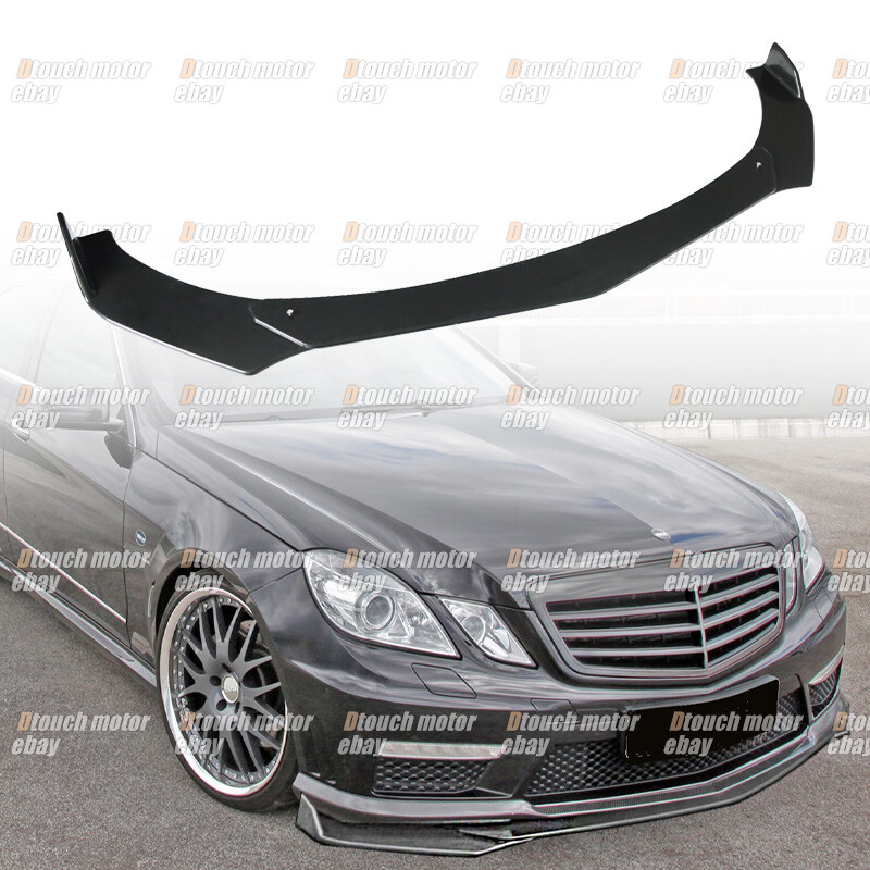 For Mercedes Benz E350 Front Lip Splitter Spoiler Body Kit E-Class E65 E63 E400