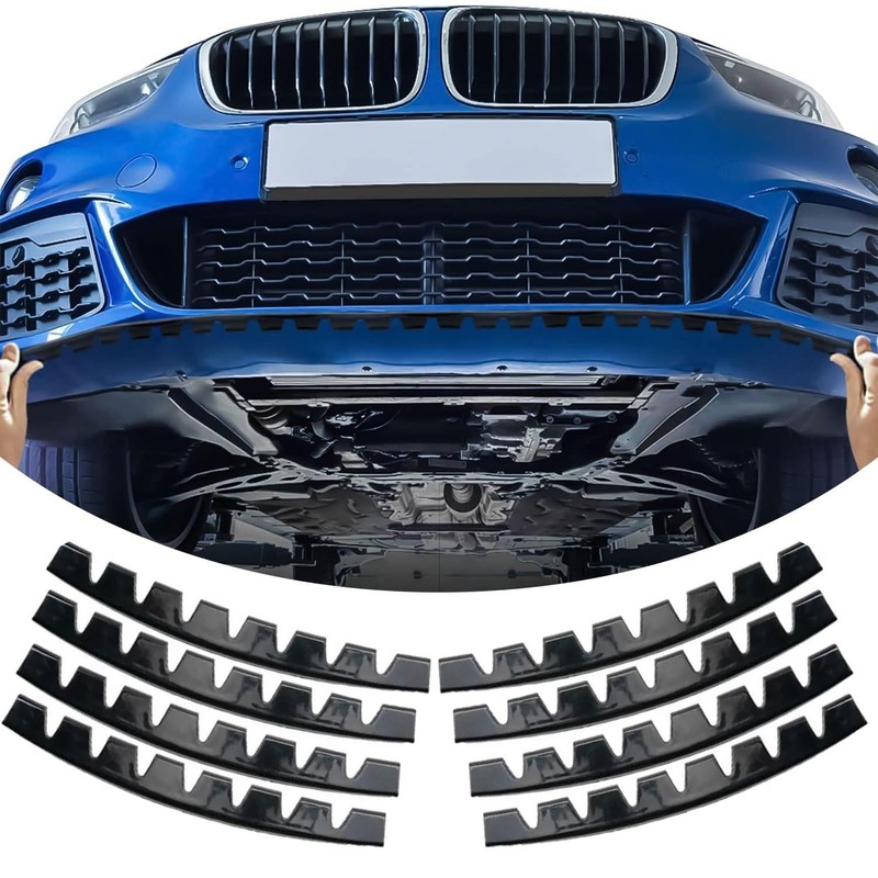 8x For Mercedes Benz Car Coupe Front Bumper Lip Scrape Guard Skid Plate Protect