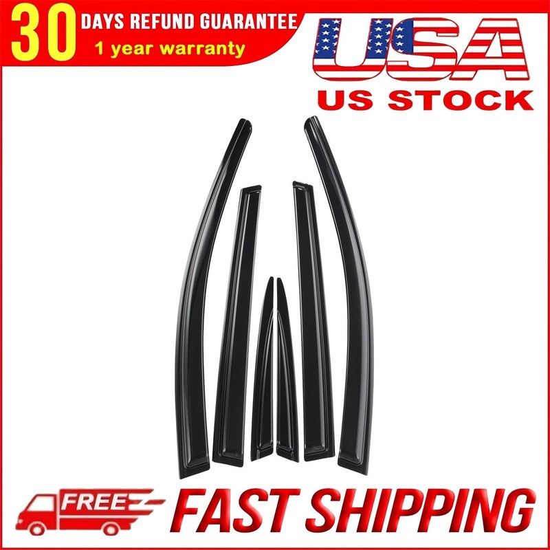 For 2017-2022 Honda CR-V Tape-on Window Visors Vent Rain Guards Wind Deflector
