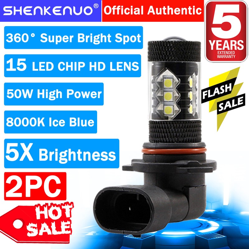 9145 9140 LED Fog Light Bulb Kit for Ford F-150 1999-2017 F-250 2001-2015 8000K