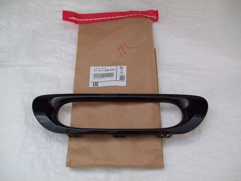 BMW Mini F55 F56 F57 Fog Light Finisher Trim Rear Black 51127320815 2013-2021